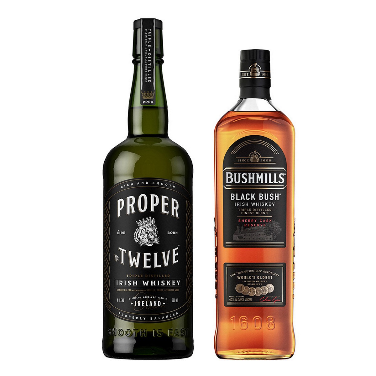 Proper No. Twelve + Bushmills Black Bush